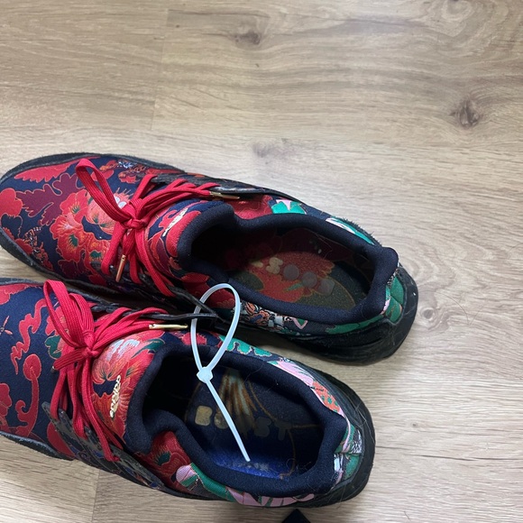 Adidas Ultra Boost Men's Sneakers - Black and Multicolor Floral - Picture 4 of 7